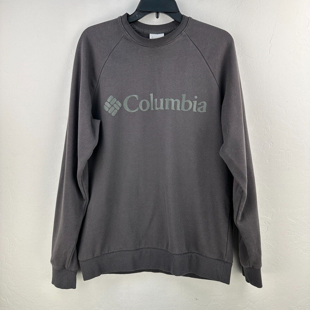 Columbia Crewneck Sweatshirt Mens Medium‎ Gray Athleisure Camping Hiking Active